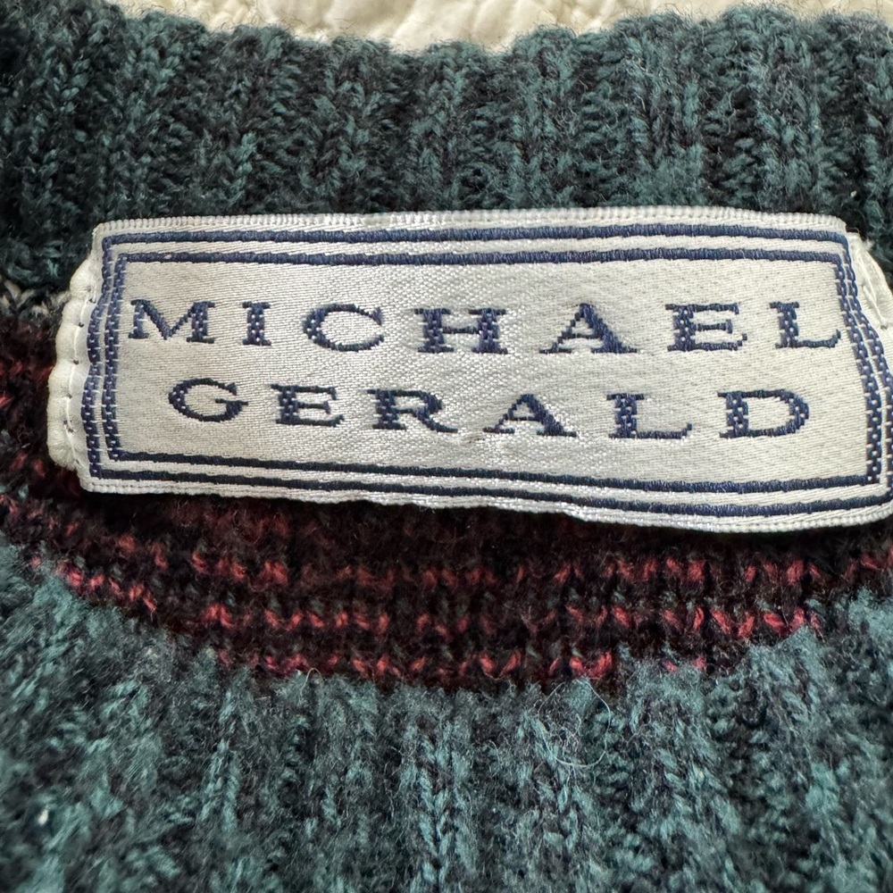 {Michael Gerald} Patterned Sweater - image 3